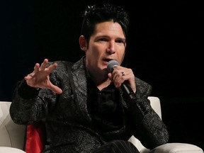 Actor Corey Feldman takes part in a Goonies session at the Calgary Expo on Sunday April 28, 2019.