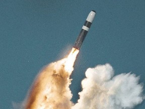 Trident II submarine-based ballistic missile launch in March 2009.
