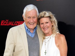 In this file photo taken on July 17, 2018 actor Orson Bean (L) and his wife actress Alley Mills attend "The Equalizer 2" premiere at the TCL Chinese Theater in Hollywood. (Photo by VALERIE MACON / AFP)