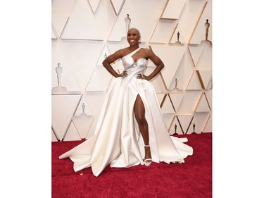 Cynthia Erivo poses on the red carpet at the 92nd Annual Academy Awards on Feb. 9, 2020 in Hollywood, Calif.