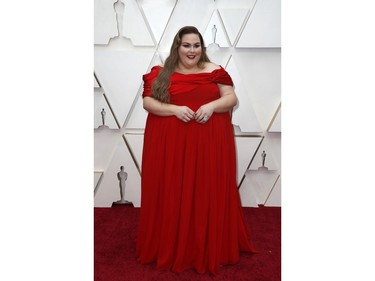 Chrissy Metz  poses on the red carpet at the 92nd Annual Academy Awards at Hollywood and Highland on Feb. 9, 2020 in Hollywood, Calif.