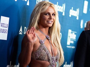 Britney Spears attends the 29th Annual GLAAD Media Awards at the Beverly Hilton in Beverly Hills, Calif., on April 12, 2018.