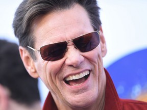 Jim Carrey attends the "Sonic The Hedgehog" Family Day Event at Paramount Studio, in Los Angeles, on Jan. 25, 2020.