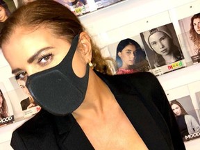 Rosella Verdiglione, a Milan-based fashion consultant, posted a selfie while wearing a face mask to Instagram in late January.