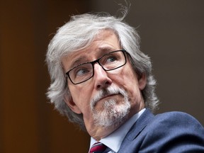 Privacy Commissioner Daniel Therrien waits to appear before The International Grand Committee on Big Data, Privacy and Democracy in Ottawa, Tuesday, May 28, 2019.