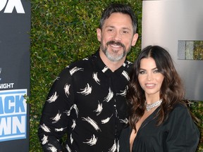 Steve Kazee and Jena Dewan attend WWE 20th anniversary celebration marking the premiere of WWE Friday Night SmackDown on FOX at Staples Center on Oct. 4, 2019 in Los Angeles, Calif. (Jerod Harris/Getty Images)