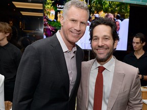 Will Ferrell and Paul Rudd attend the Hollywood Foreign Press Association and The Hollywood Reporter Celebration of the 2020 Golden Globe Awards season and unveiling of the Golden Globe ambassadors at Catch on Nov. 14, 2019 in West Hollywood, Calif. (Matt Winkelmeyer/Getty Images for The Hollywood Reporter)
