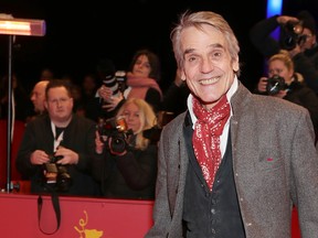 Jeremy Irons arrives for the opening ceremony and "My Salinger Year" premiere during the 70th Berlinale International Film Festival Berlin at Berlinale Palace on Feb. 20, 2020 in Berlin, Germany. (Andreas Rentz/Getty Images)