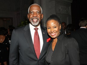 Dan Gasby and B. Smith attend BET Honors 2013: Debra Lee Pre-Dinner at The Library of Congress on January 11, 2013 in Washington, DC.