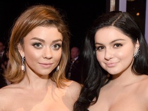 Actors Sarah Hyland, left, and Ariel Winter attend The 22nd Annual Screen Actors Guild Awards at The Shrine Auditorium on Jan. 30, 2016 in Los Angeles, Calif. (Kevin Winter/Getty Images for Turner)