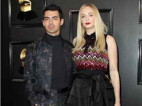 62nd Annual GRAMMY Awards Arrivals 2020 held at the Staples Center in Los Angeles California.  Featuring: Sophie Turner, Joe Jonas Where: Los Angeles, California, United States When: 26 Jan 2020 Credit: Adriana M. Barraza/WENN ORG XMIT: wenn37564515