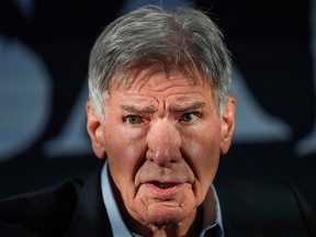 Harrison Ford speaks at a press conference for the premiere of his new movie "Call of the Wild," on Feb. 5, 2020, in Mexico City.