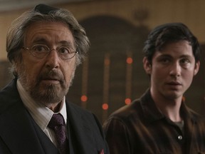 Al Pacino, left, and Logan Lerman star in Amazon Prime's "Hunters." (Amazon)