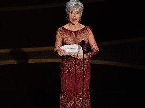 Jane Fonda speaks onstage during the 92nd Annual Academy Awards at Dolby Theatre on Feb. 9, 2020 in Hollywood, Calif.