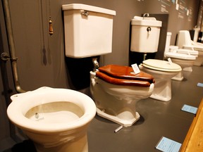 Toilets across the ages are put on display at the Toto Museum in Kitakyushu, Japan February 6, 2020. (REUTERS/Sakura Murakami)