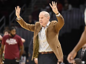 Head coach John Beilein of the Cleveland Cavaliers signals to his players during the second half against the Atlanta Hawks at Rocket Mortgage Fieldhouse on February 12, 2020 in Cleveland. (Jason Miller/Getty Images)