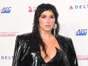 Singer-songwriter Kesha attends the 2020 MusiCares Person Of The Year gala honouring Aerosmith at the Los Angeles Convention Center in Los Angeles on Jan. 24, 2020.
