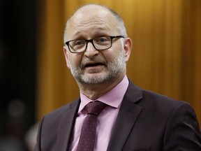 Justice Minister David Lametti speaks during Question Period in the House of Commons on Parliament Hill in Ottawa on Jan. 27, 2020.