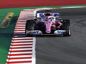 Lance Stroll of Canada drives the Racing Point RP20 Mercedes during Formula 1 Winter Testing at Circuit de Barcelona-Catalunya on February 19, 2020 in Barcelona. (Rudy Carezzevoli/Getty Images)