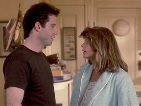 John Travolta and Kirstie Alley in "Look Who's Talking."