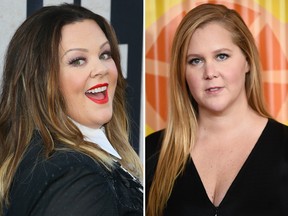 Melissa McCarthy (L) and Amy Schumer are seen in file photos.