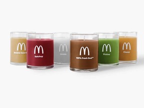 McDonald's is offering a set of six scented candles on their official merchandise website.