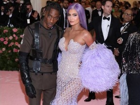 Kylie Jenner and Travis Scott attend the 2019 Met Gala Celebrating Camp: Notes On Fashion at The Metropolitan Museum of Art on May 6, 2019.