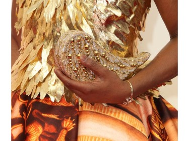 A closeup shot of Billy Porter's clutch as he attends the 92nd Annual Academy Awards at Hollywood and Highland on Feb. 9, 2020 in Hollywood, Calif.