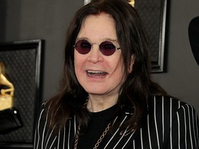Ozzy Osbourne arrives for the 62nd Annual GRAMMY Awards at the Staples Center in Los Angeles. (WENN)
