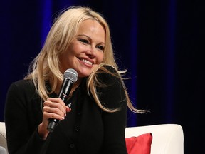 Pamela Anderson was takes part in a question and answer session at the Calgary Expo on Sunday April 28, 2019. (Postmedia file photo)