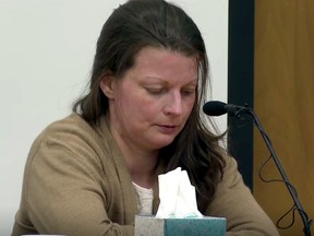 Rachael Hilyard testifies in court. (Video screen grab)