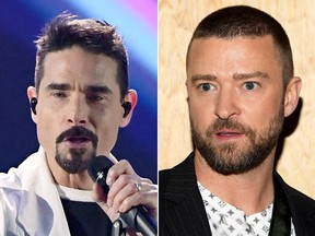 Kevin Richardson and Justin Timberlake. (Getty)