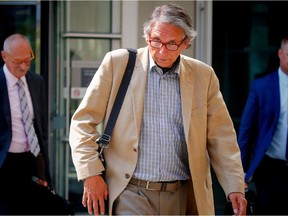 Robin Wortman outside Calgary court on Monday, August 14, 2017. The former board member with the Calgary Homeless Foundation was sentenced to five years in prison for numerous crimes.