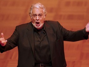 Opera singer Placido Domingo performs during a dress rehearsal the day before the traditional Opera Ball in Vienna, Austria, February 3, 2016.