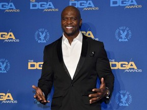 Terry Crews poses in the press room during the 72nd Annual Directors Guild Of America Awards at The Ritz Carlton in Los Angeles, on Jan. 25, 2020.