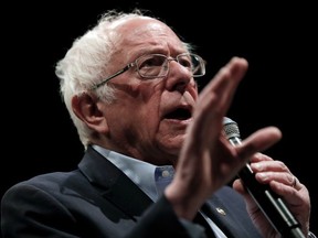 U.S. Democratic presidential candidate Senator Bernie Sanders addresses his first campaign rally after the Nevada Caucus in El Paso, Texas, U.S., February 22, 2020.