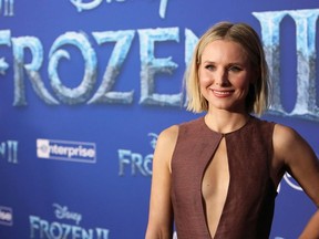 Actor Kristen Bell attends the world premiere of Disney's "Frozen 2" at Hollywood's Dolby Theatre on Thursday, November 7, 2019 in Hollywood, California.