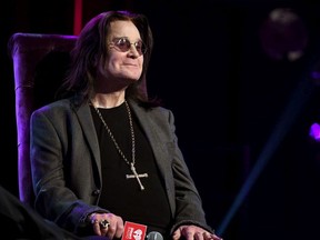Ozzy Osbourne speaks onstage at iHeartRadio ICONS with Ozzy Osbourne: In Celebration of Ordinary Man at iHeartRadio Theater in Burbank, Calif., on Feb. 24, 2020.