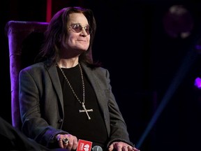 Ozzy Osbourne speaks onstage at iHeartRadio ICONS with Ozzy Osbourne: In Celebration of Ordinary Man at iHeartRadio Theater on February 24, 2020 in Burbank, California.