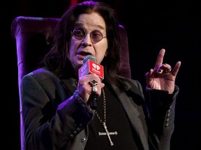 Ozzy Osbourne speaks onstage at iHeartRadio ICONS with Ozzy Osbourne: In Celebration of Ordinary Man at iHeartRadio Theater on Feb. 24, 2020 in Burbank, Calif.