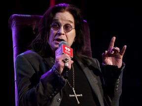 Ozzy Osbourne speaks onstage at iHeartRadio ICONS with Ozzy Osbourne: In Celebration of Ordinary Man at iHeartRadio Theater on Feb. 24, 2020 in Burbank, Calif. (Kevin Winter/Getty Images for iHeartMedia)