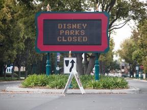 Disney theme parks are closed as the coronavirus continues to spread across the United States on March 14, 2020 in Anaheim, California. (Rich Fury/Getty Images)