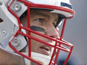 New England Patriots quarterback Tom Brady during the first quarter against the Cincinnati Bengals Stadium.