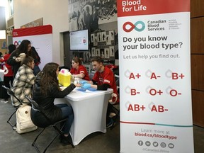 Canadian Blood Services hosted a blood typing event at the University of Alberta on Tuesday February 4, 2020 to encourage students to become blood donors.