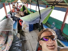 Alexander Boldizar and his son, Samson, posted these photos on social media about their trip down the Amazon River in Peru. The pair are now stuck in the country because of international travel bans due to COVID-19.