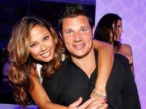Singer Nick Lachey and wife Vanessa Lachey welcome son Camden John on September 12, 2012.