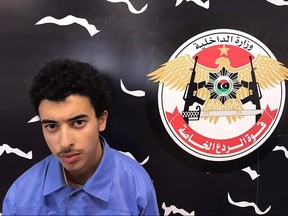 In this file photo taken from the Facebook page of Libya's Ministry of Interior's Special Deterrence Force on May 23, 2017, Hashem Abedi, the brother of the man who carried out the bombing in the British city of Manchester is pictured. (HO / LIBYA'S SPECIAL DETERRENCE FORCE / AFP)