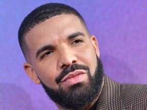 In this file photo taken on June 4, 2019, Executive Producer US rapper Drake attends the Los Angeles premiere of the new HBO series "Euphoria" at the Cinerama Dome Theatre in Hollywood.