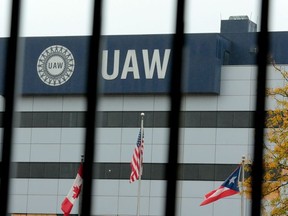 In this file photo taken on October 16, 2019 the United Auto Workers Solidarity House that is undergoing renovation is pictured in Detroit, Michigan.