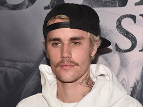 Justin Bieber attends the premiere of YouTube Original's "Justin Bieber: Seasons" at the Regency Bruin Theatre on Jan. 27, 2020 in Los Angeles.